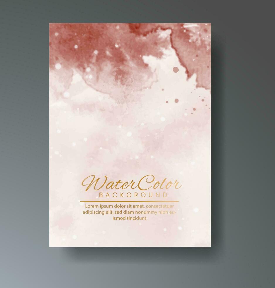 Cards with watercolor background. Design for your cover, date, postcard, banner, logo. vector