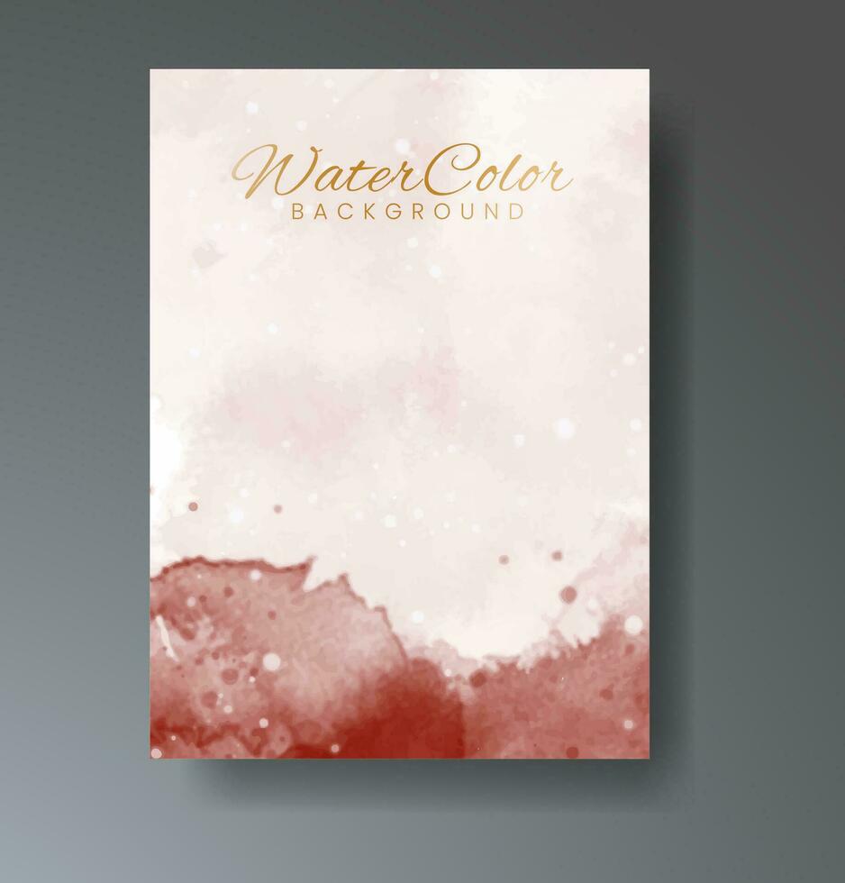 Cards with watercolor background. Design for your cover, date, postcard, banner, logo. vector