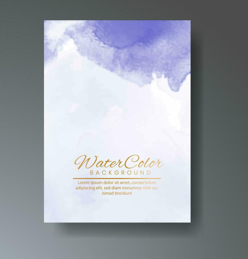 Cards with watercolor background. Design for your cover, date, postcard, banner, logo. vector