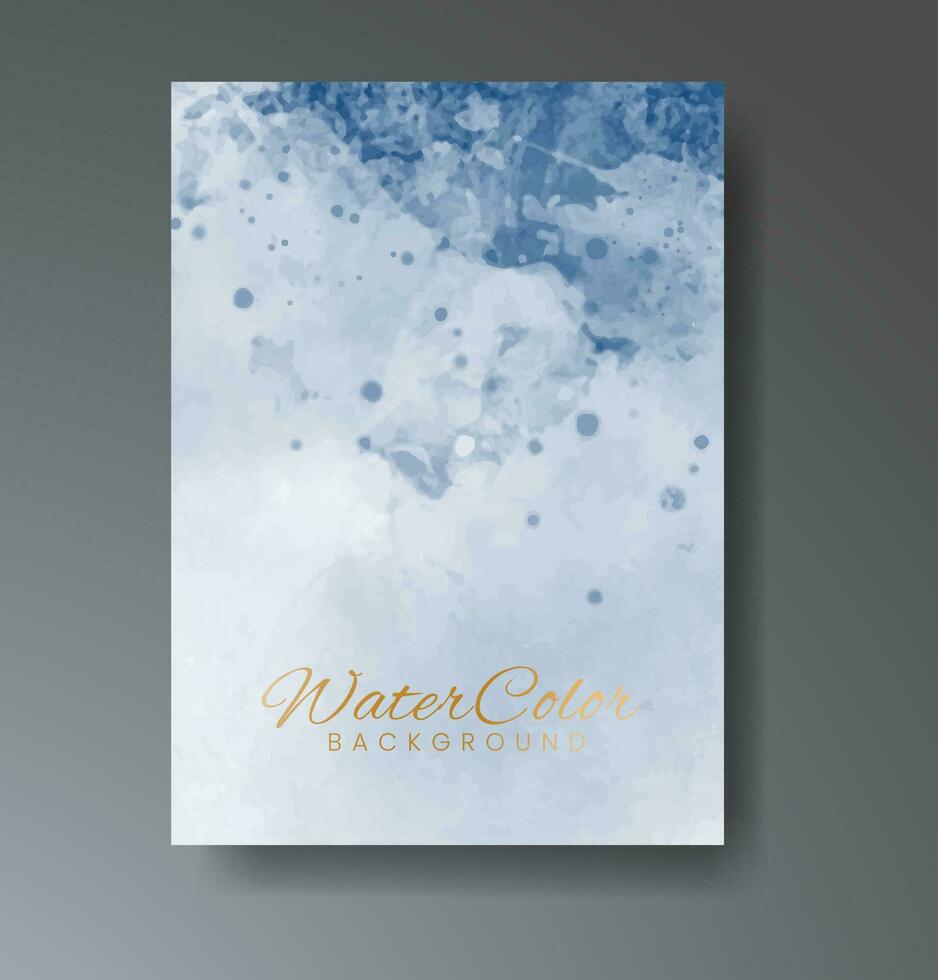 Cards with watercolor background. Design for your cover, date, postcard, banner, logo. vector