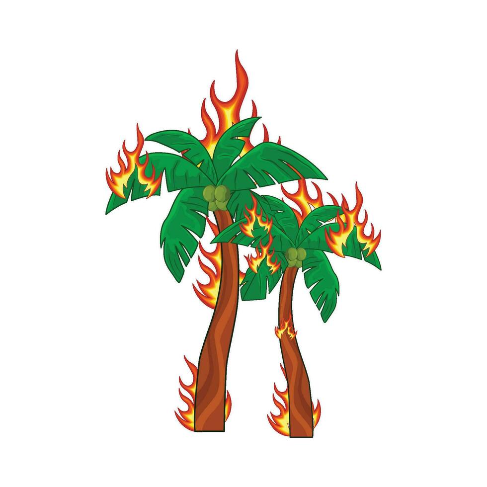illustration of wildfire vector