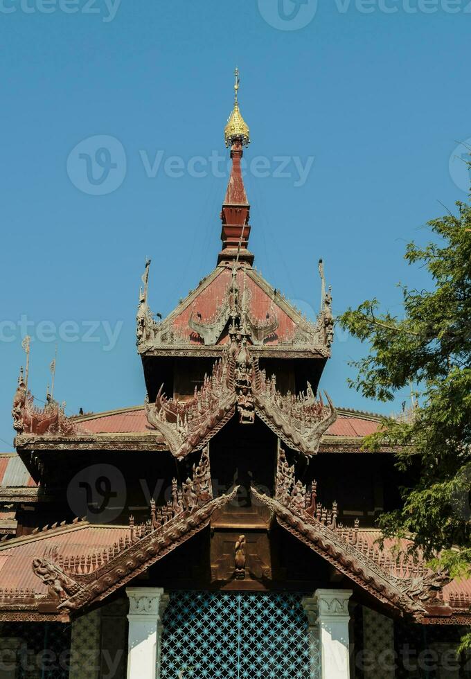 mingun campana pabellón, myanmar foto