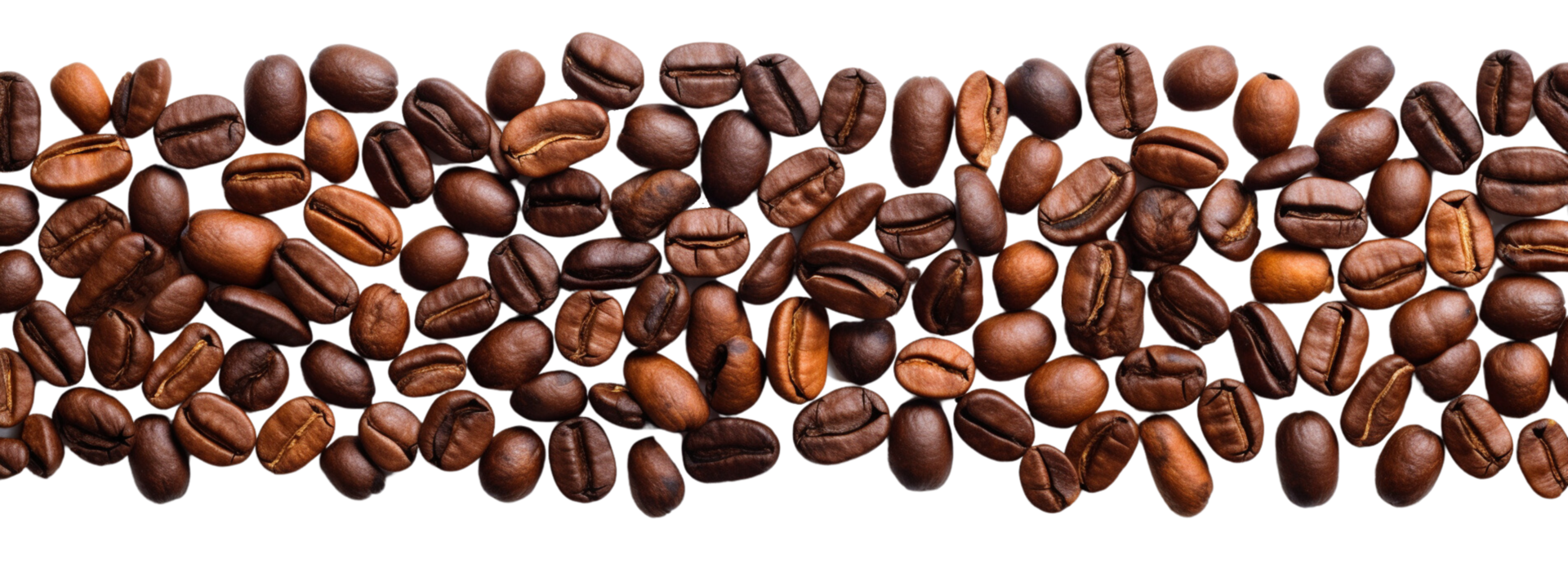 AI generated coffee beans on a transparent background png