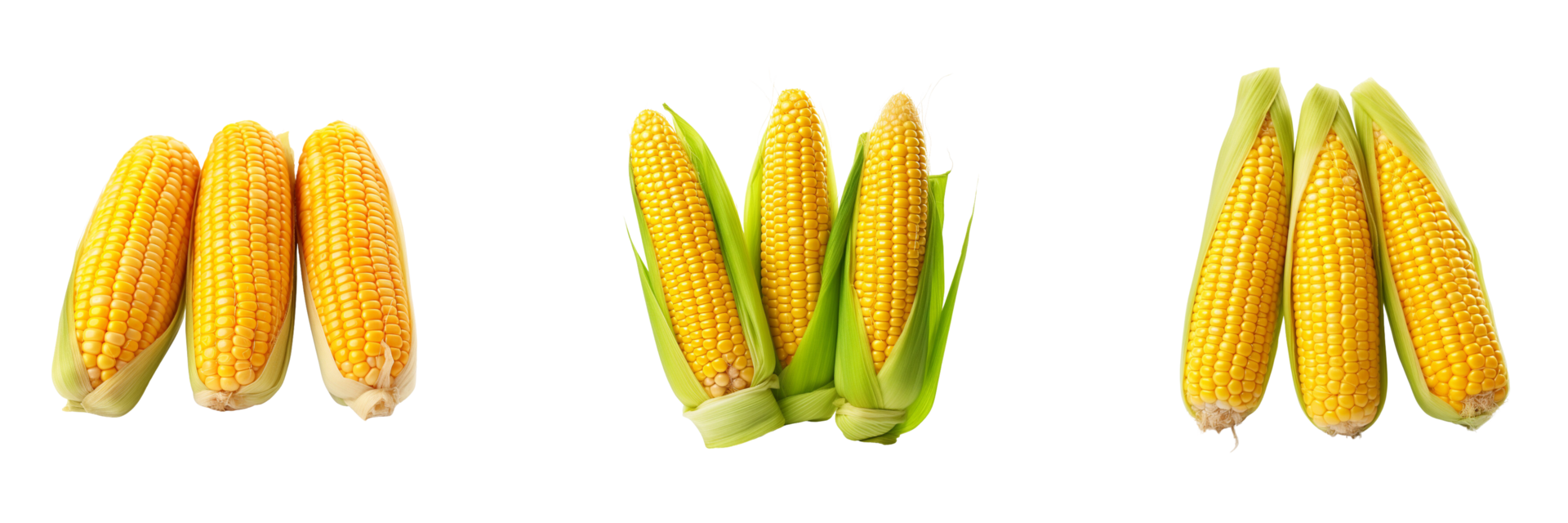 AI generated corn on the cob png