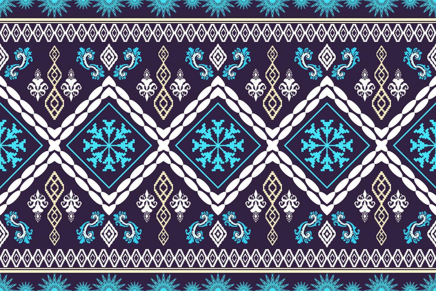 étnico figura azteca bordado estilo. geométrico ikat oriental tradicional Arte patrón de diseño para étnico fondo,fondo de pantalla,moda,ropa,envoltura,tela,elemento,pareo,gráfico,vector ilustración vector