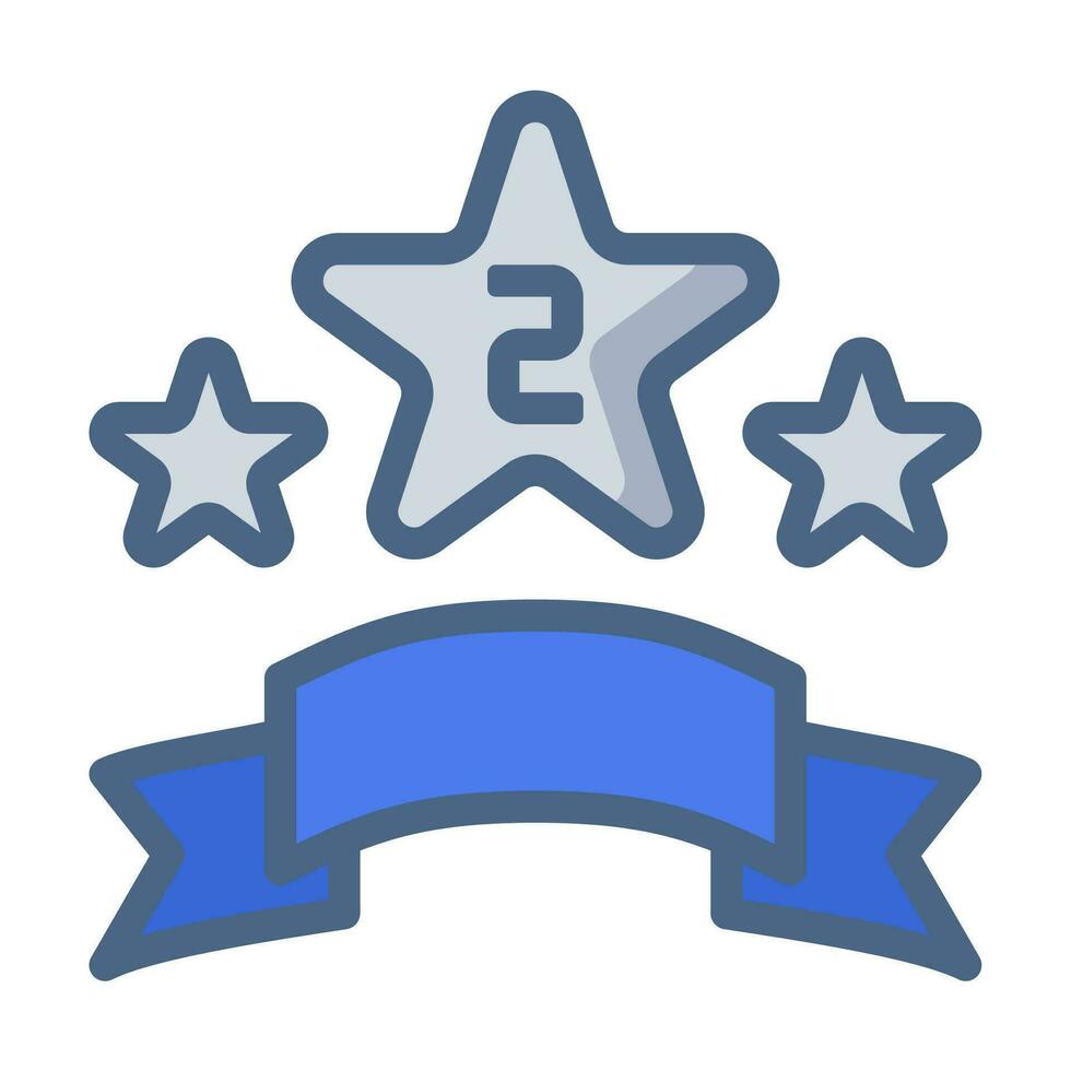 silver medals award icon or logo illustration filled outline black style vector
