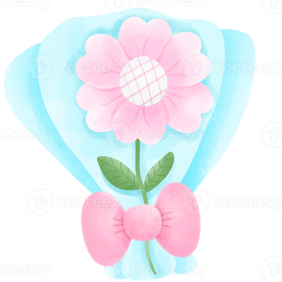 A bouquet of pink flowers png
