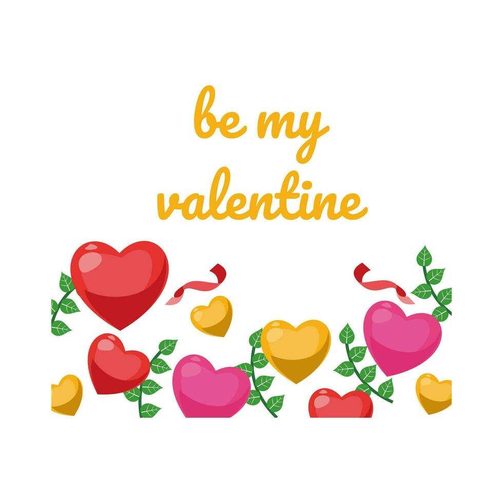 valentine ornament vector illustration