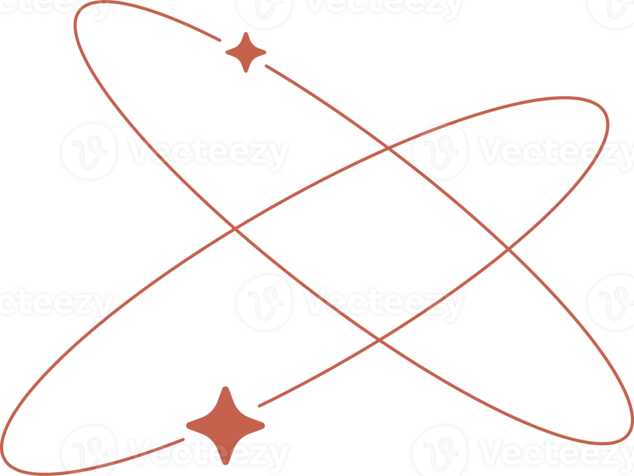 estetisk ellips form. översikt minimal grafisk element med stjärnor. abstrakt boho banor med gnistrar. trendig geometrisk mall för affisch och berättelse. png