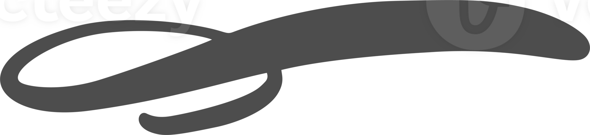Swashes swoops and swishes calligraphy sign. Underlines hand drawn stroke png