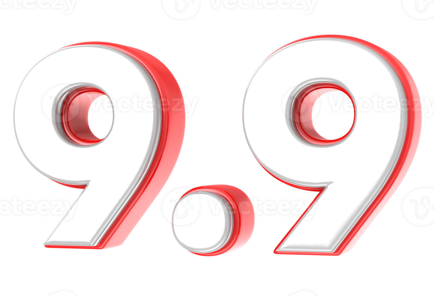 9.9 Sale 3D Number Illustration Concept Design 36298752 PNG