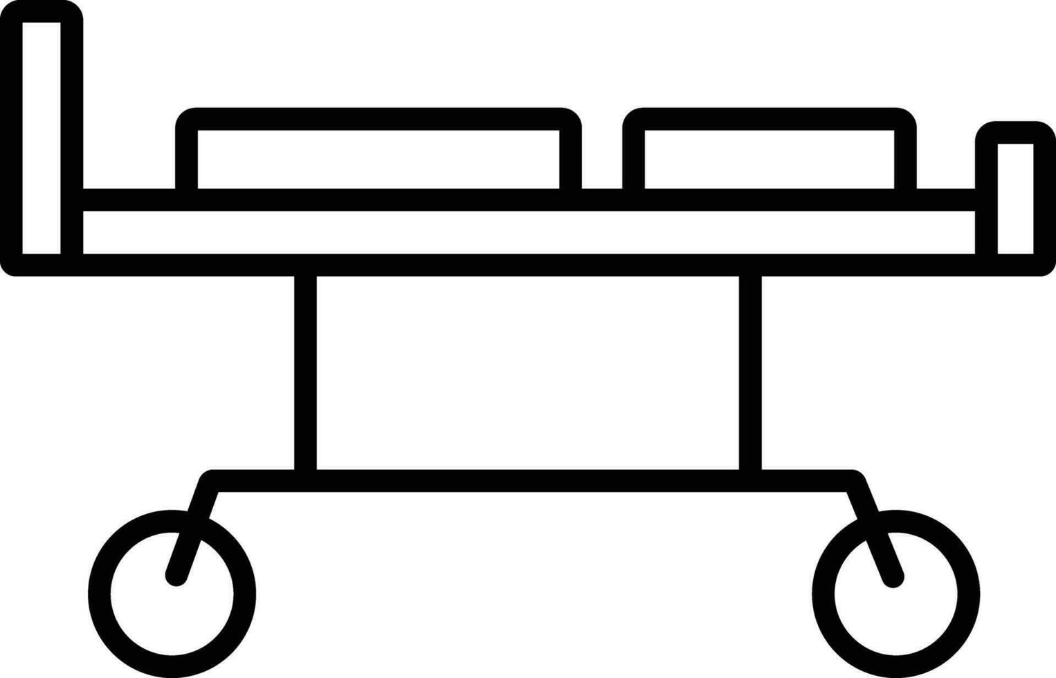 stretcher Outline vector illustration icon