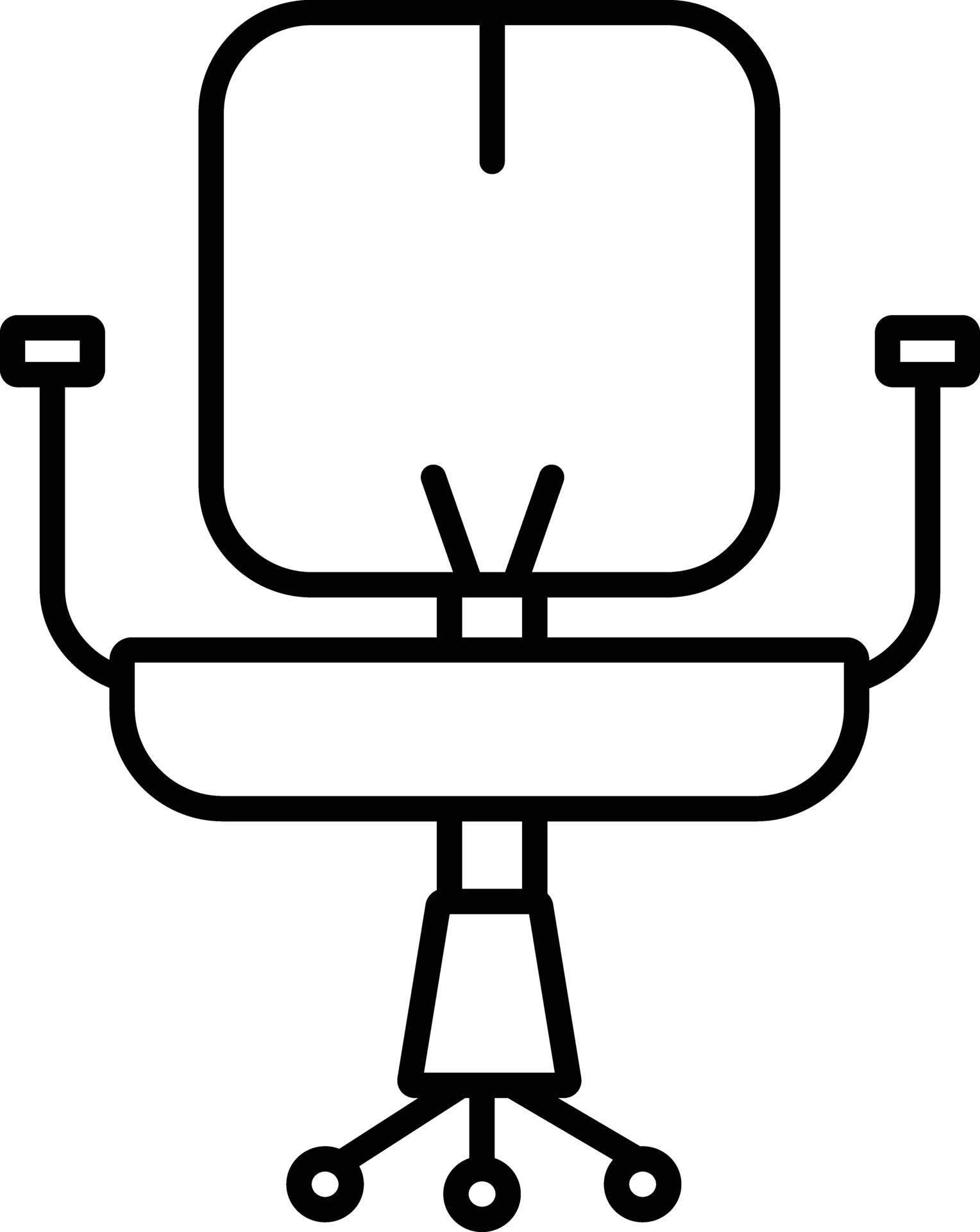 Office Chair Outline vector illustration icon 36298857 Vector Art at