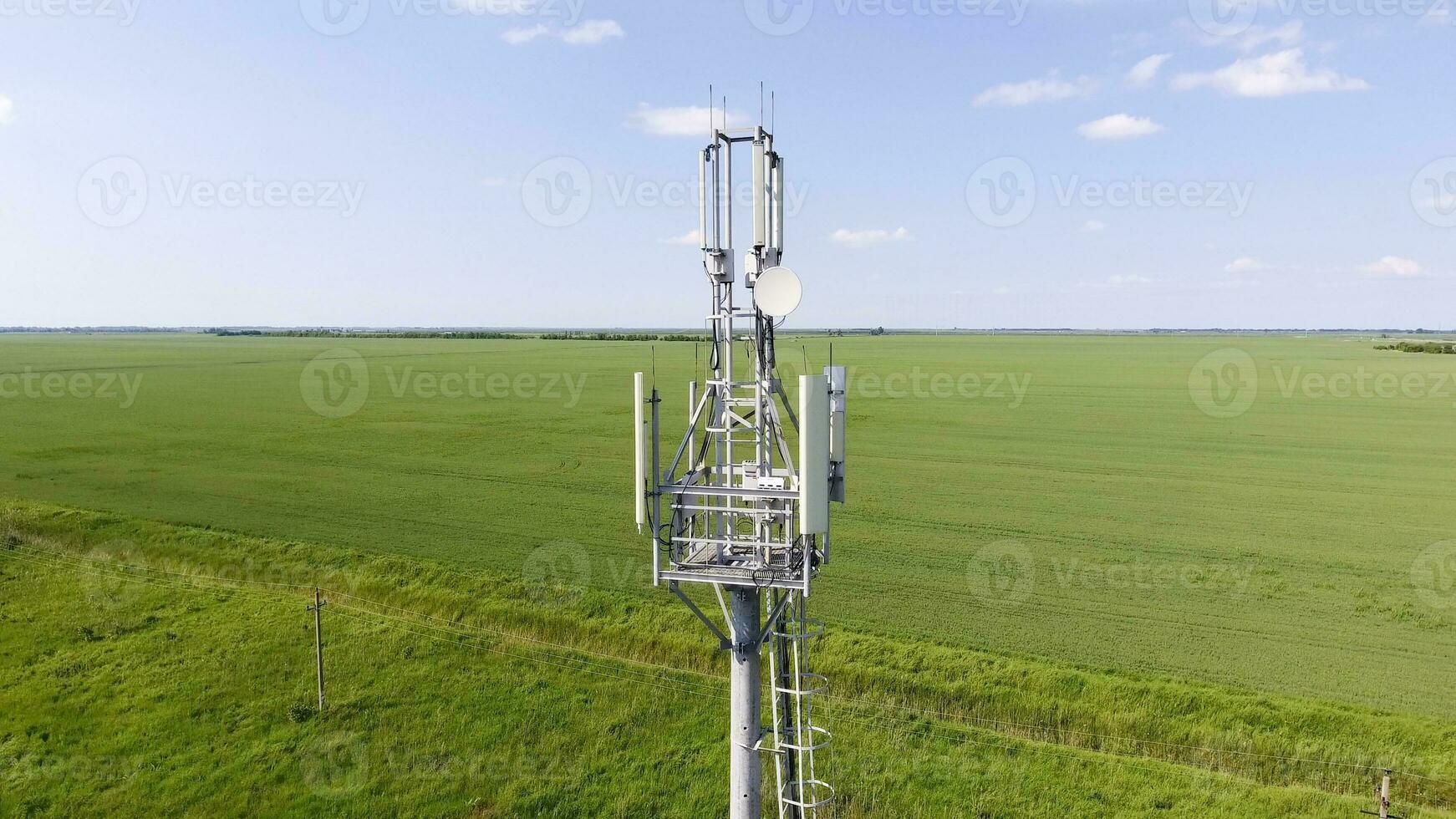 Cellular tower. Equipment for relaying cellular and mobile signal photo