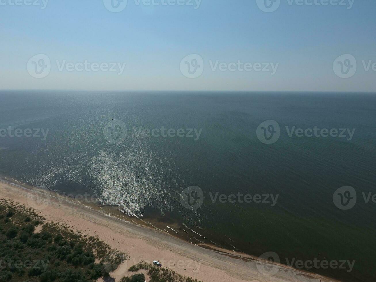 Top view of the Sea of Azov photo