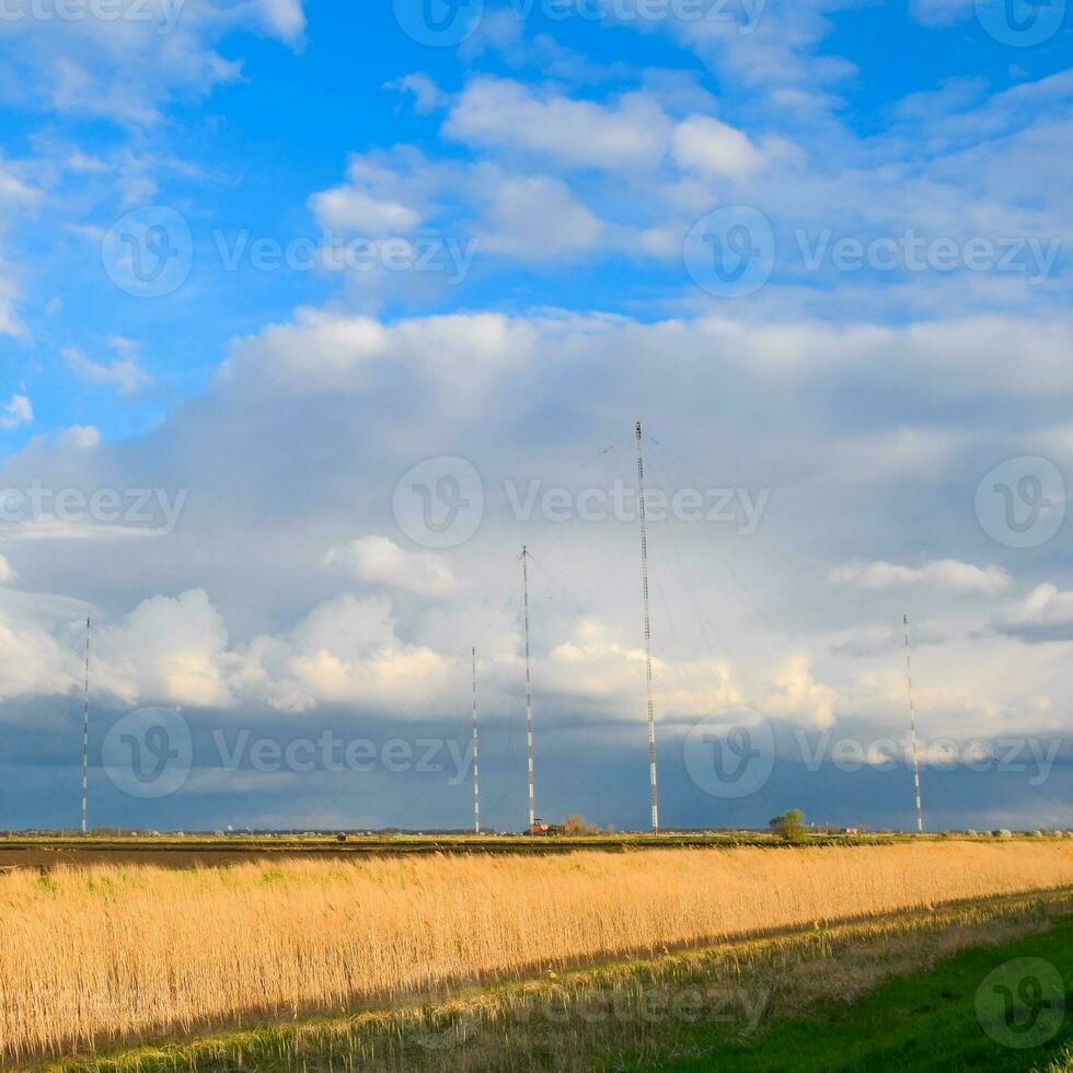 Towers of long-wave communication Goliath. Radio equipment for photo