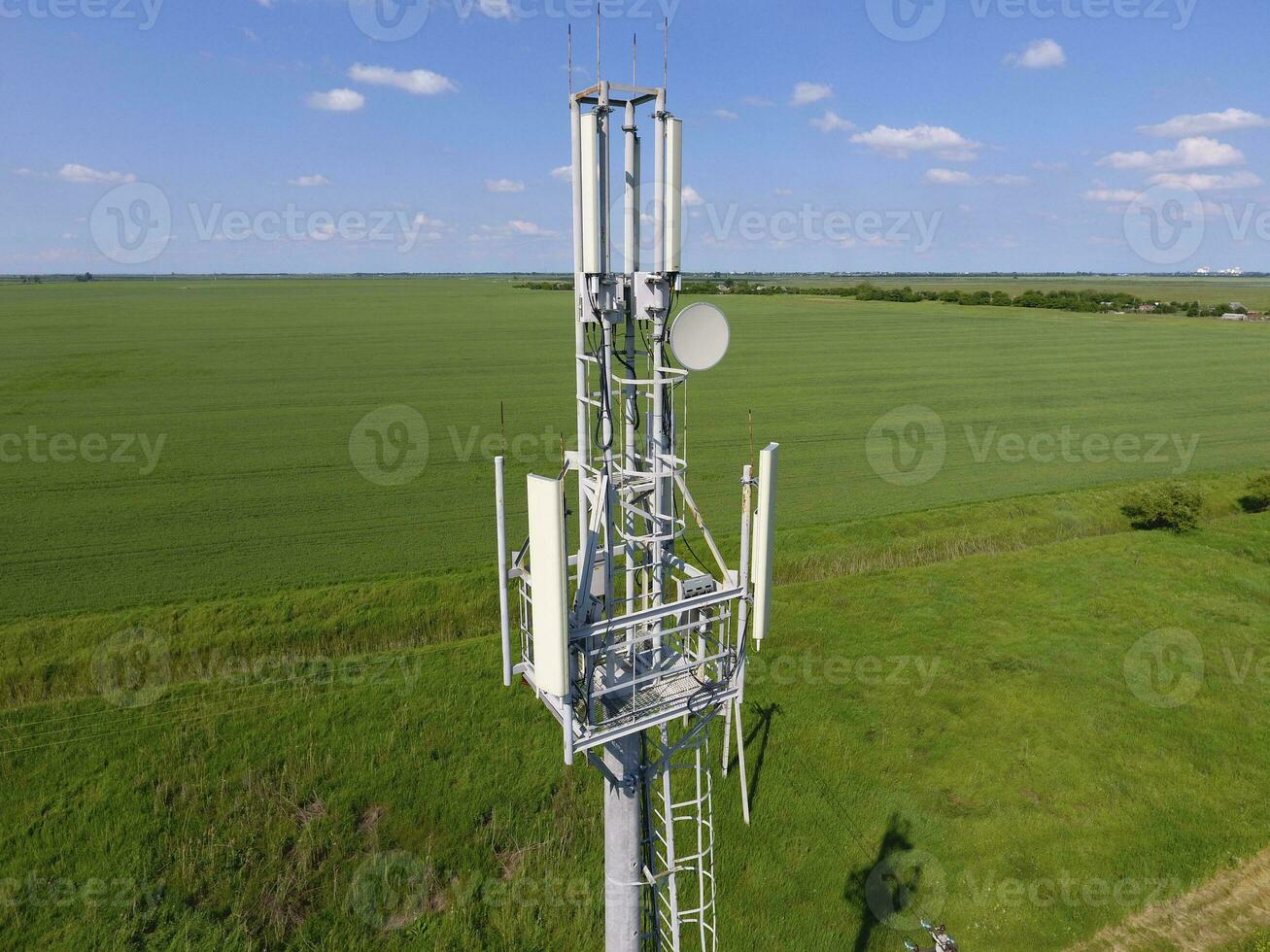 Cellular tower. Equipment for relaying cellular and mobile signal photo