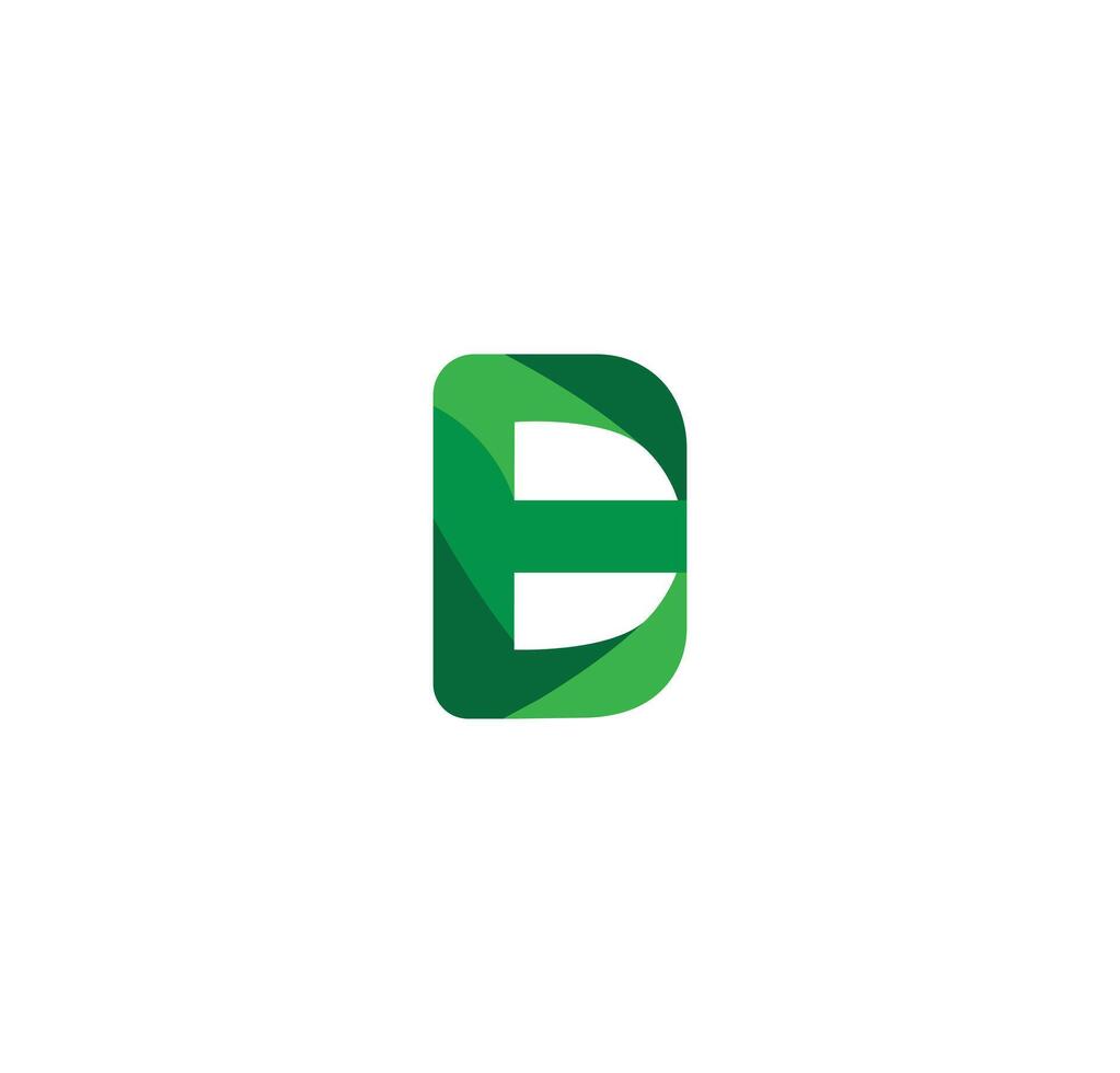 B Alphabet Nature Logo Design Concept vector