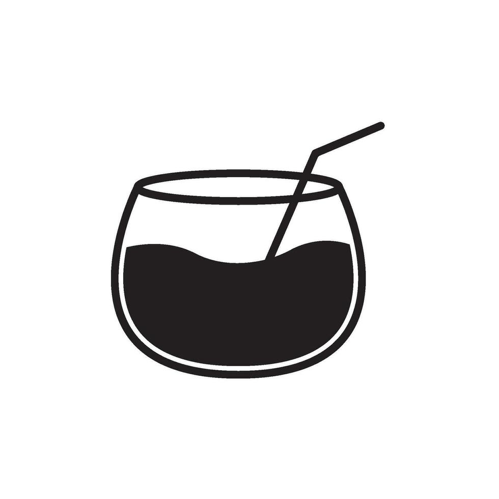 cocktail icon vector template