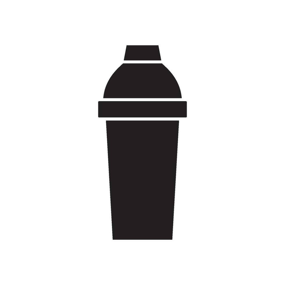 cocktail shaker icon vector template