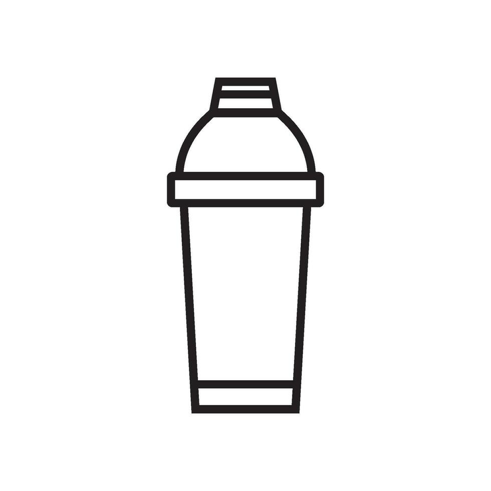 cocktail shaker icon vector template