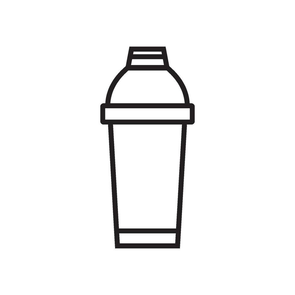 cocktail shaker icon vector template