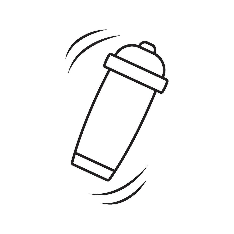cocktail shaker icon vector template