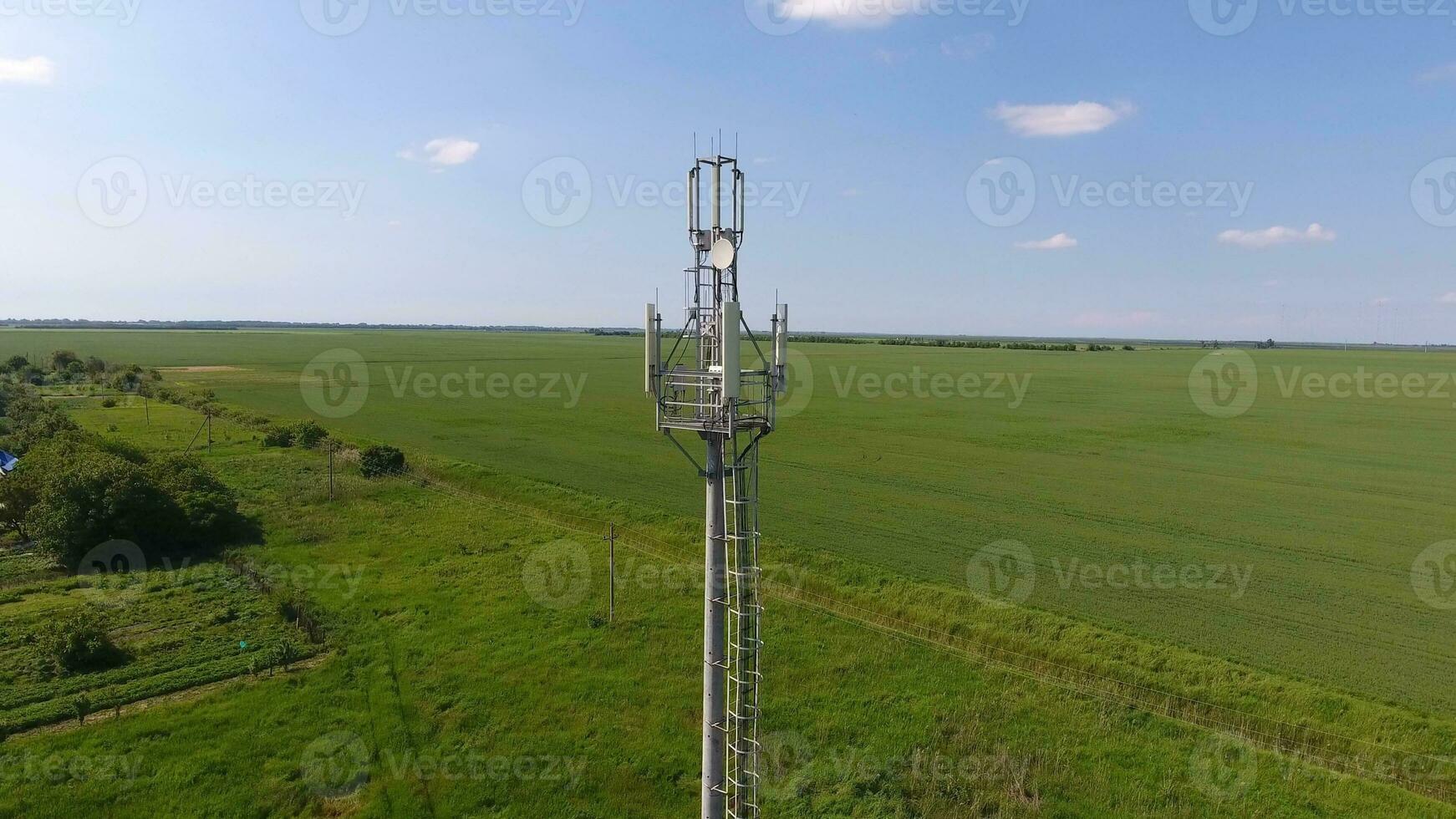 Cellular tower. Equipment for relaying cellular and mobile signal photo