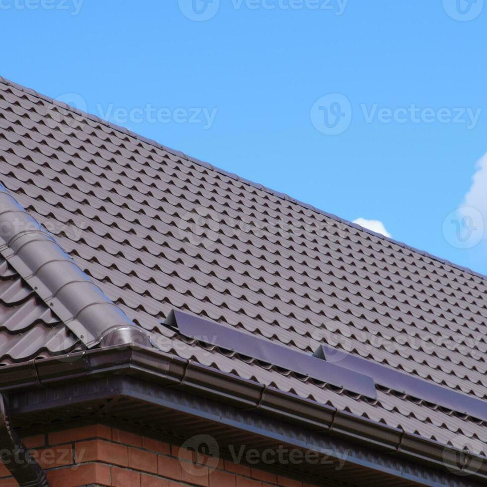 The roof of corrugated sheet photo