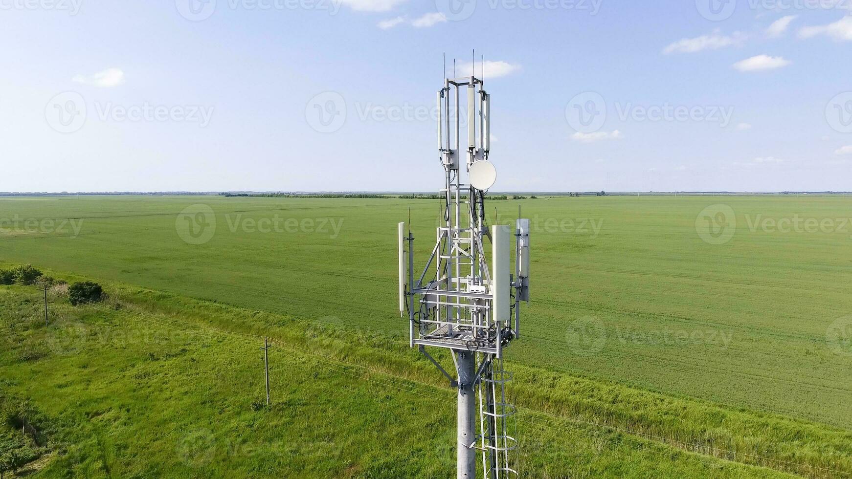 Cellular tower. Equipment for relaying cellular and mobile signal photo