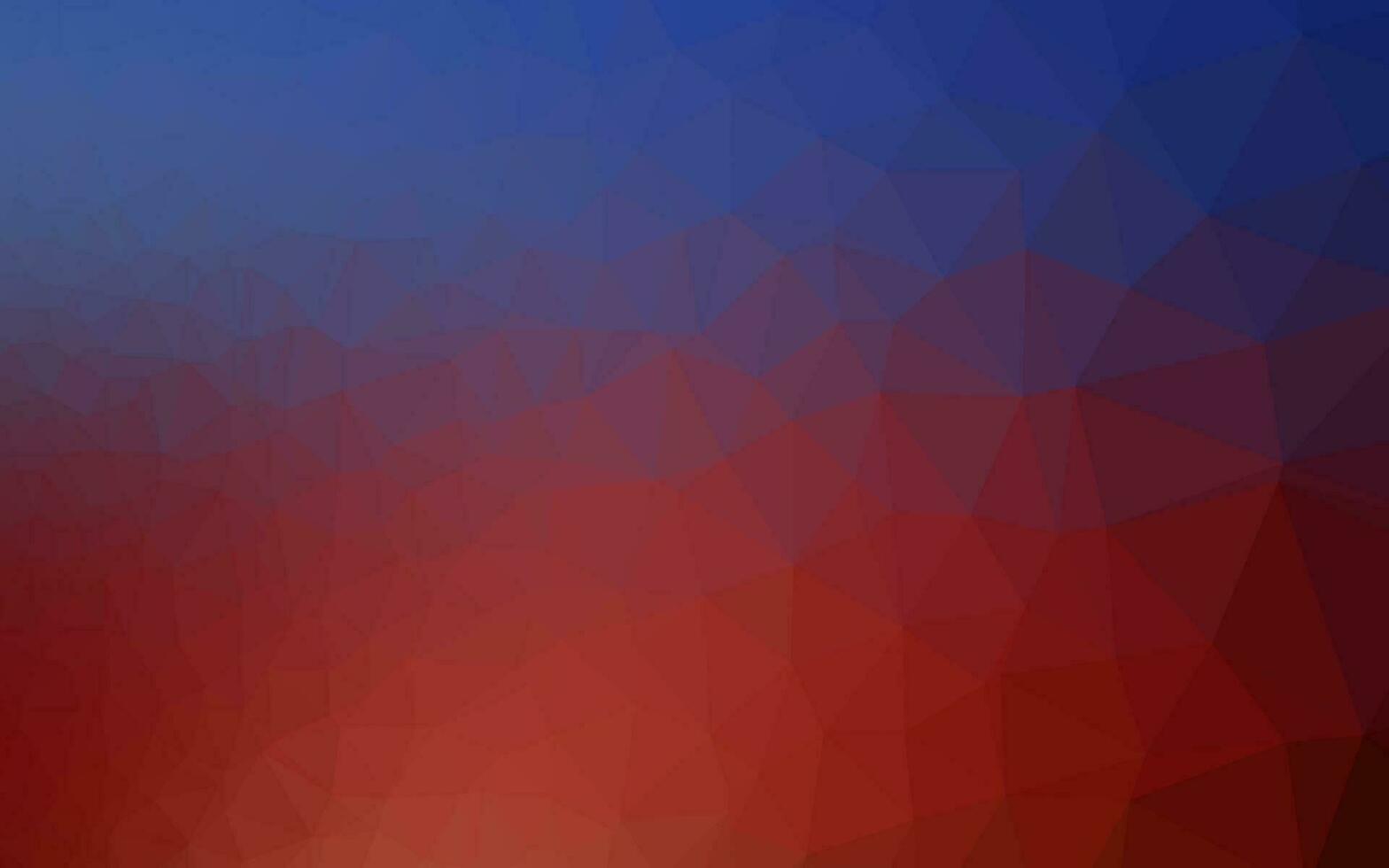 Dark Blue, Red vector blurry triangle pattern.