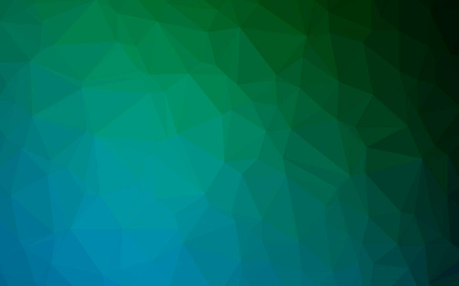 Dark Blue, Green vector polygonal background.