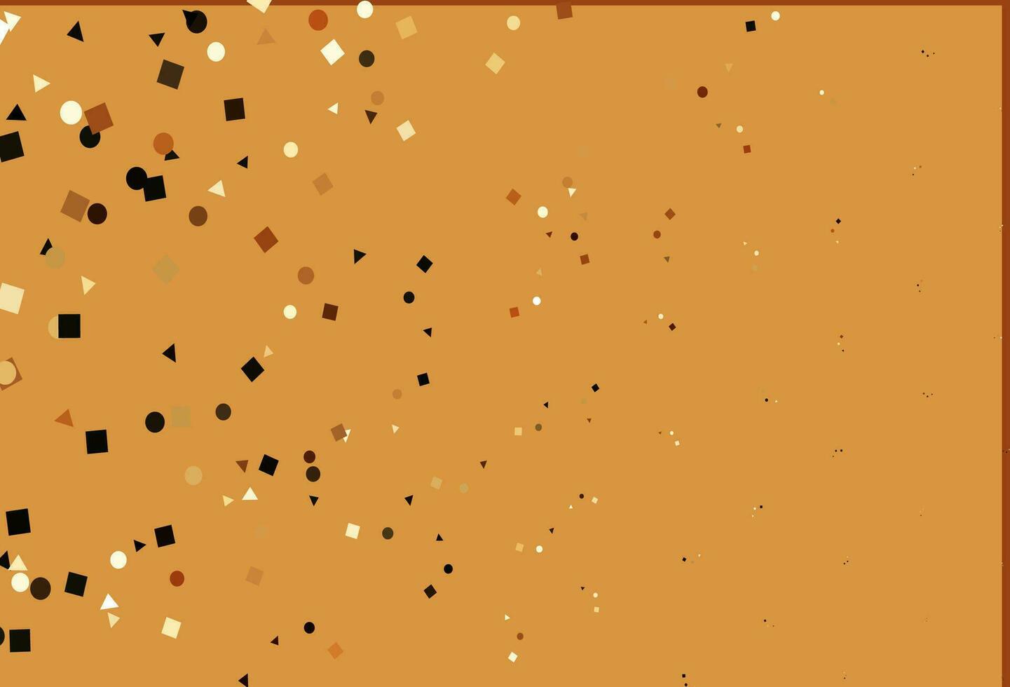 Light Orange vector pattern in polygonal style with circles.