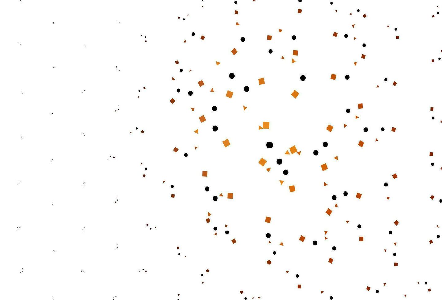Light Orange vector texture in poly style with circles, cubes.