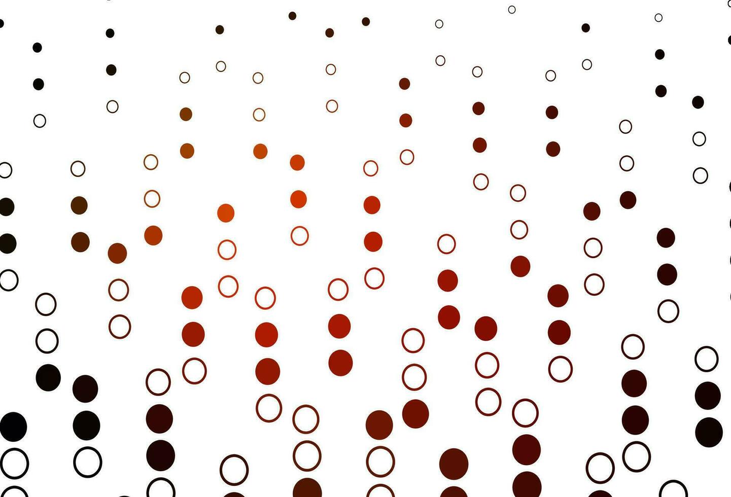 Light Orange vector background with bubbles.