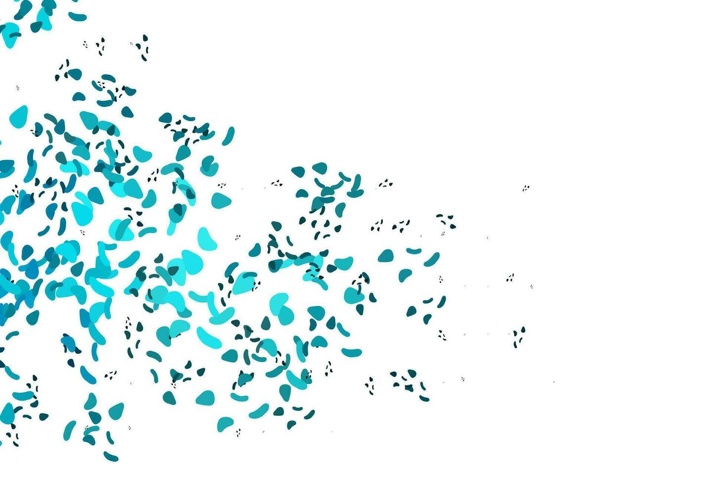 Light BLUE vector template with memphis shapes.