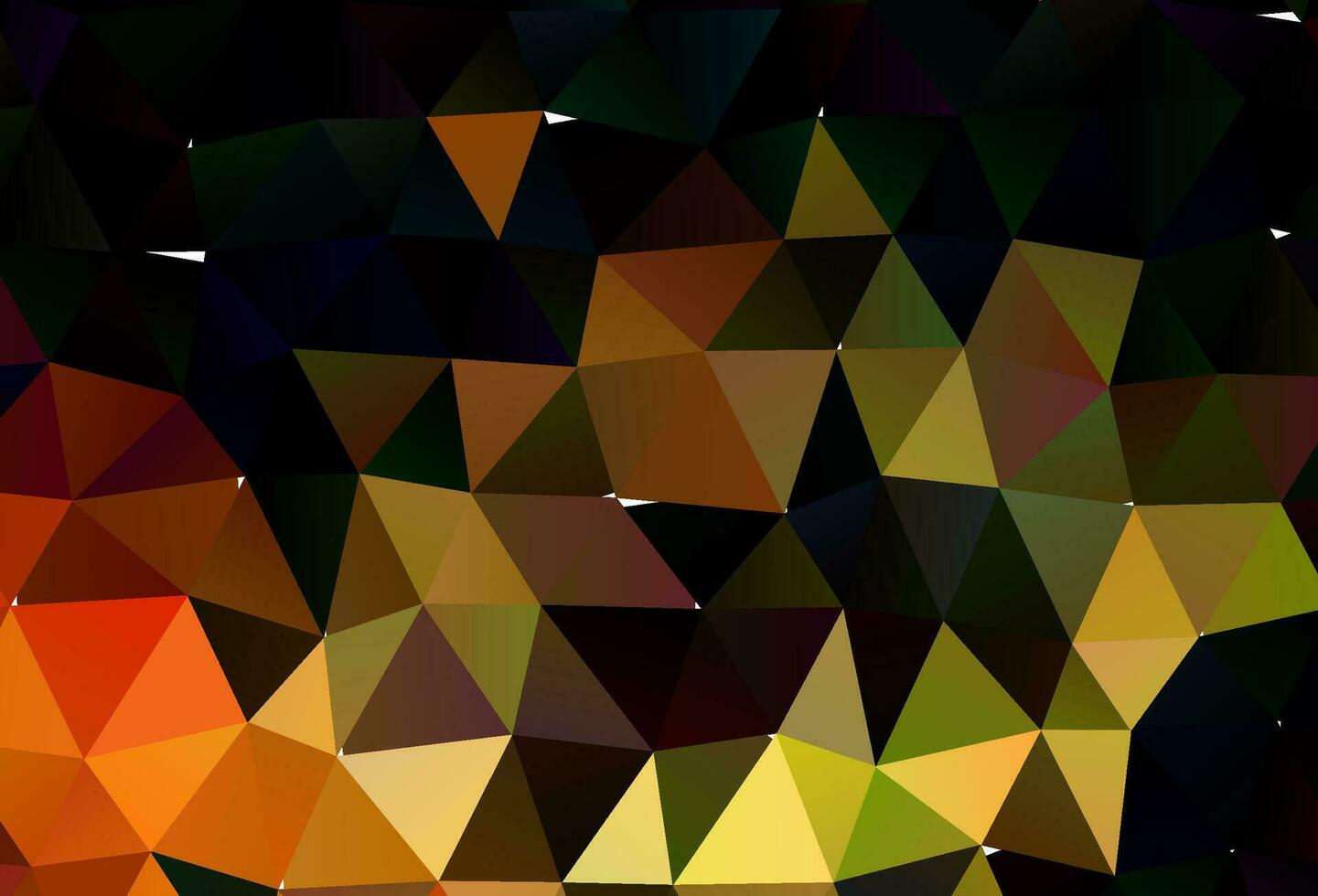 Dark Orange vector abstract mosaic background.