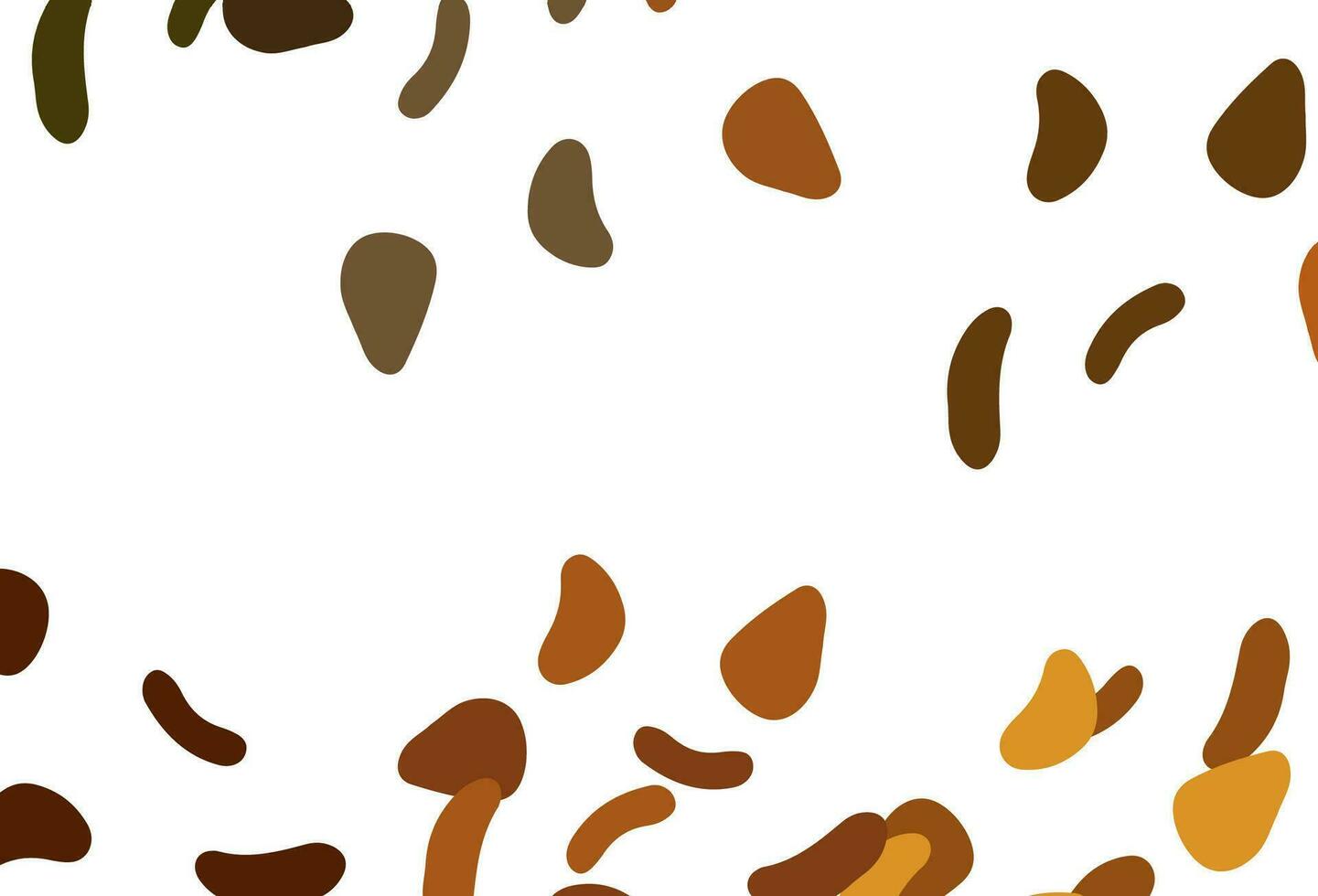 Light Orange vector background with abstract forms.