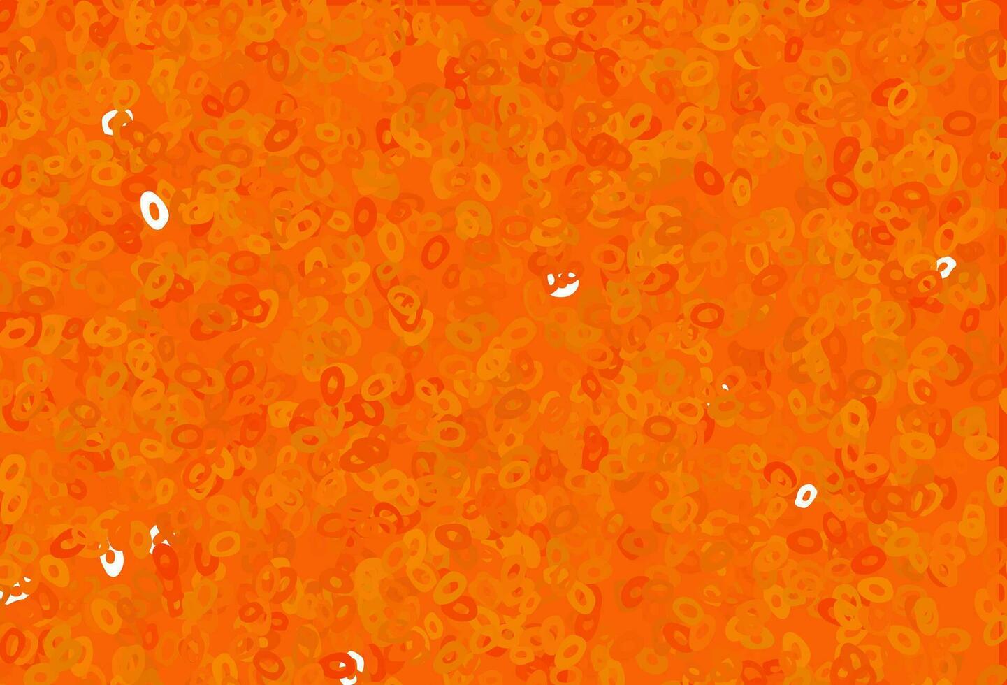Light Orange vector template with circles.