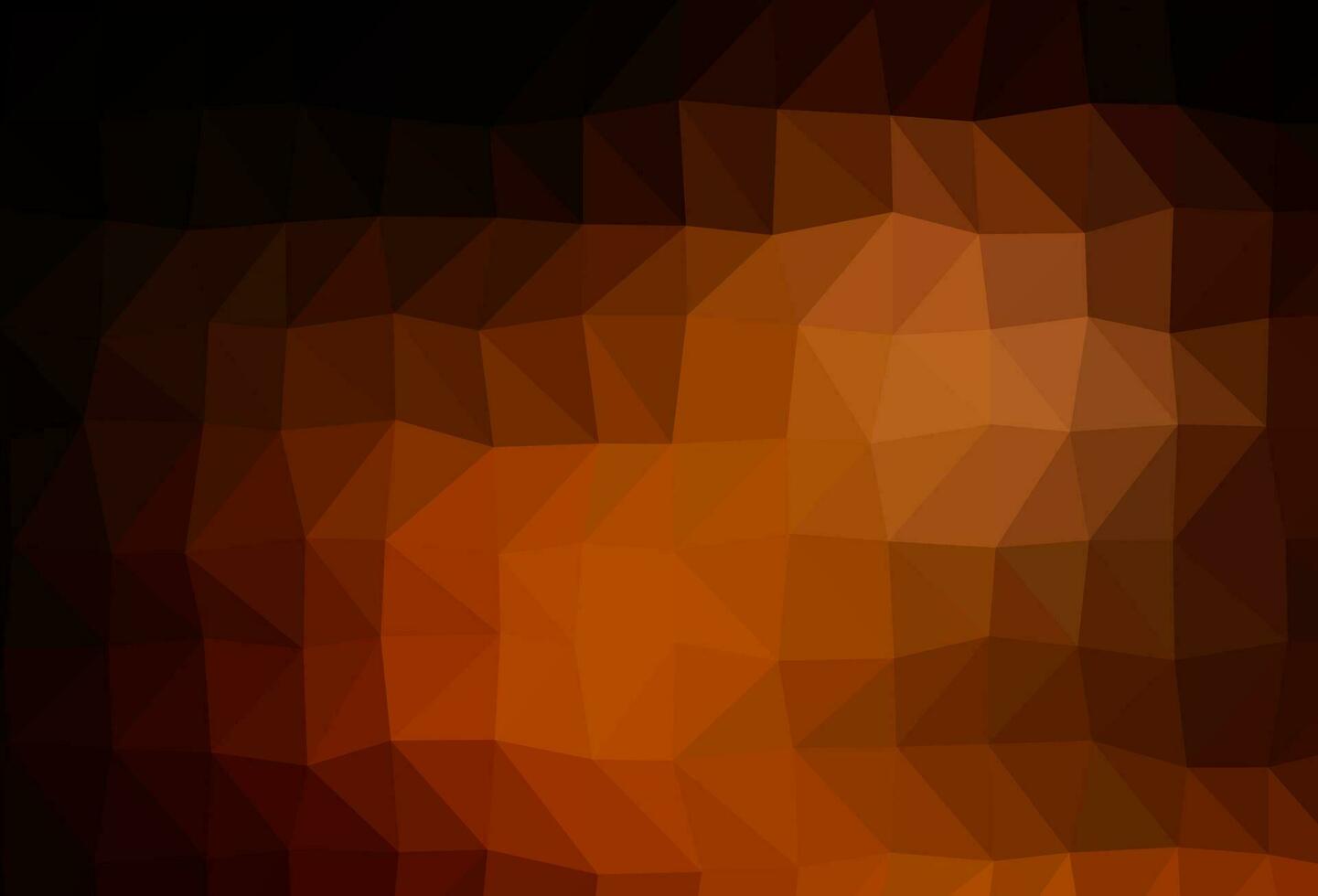 Dark Orange vector abstract polygonal layout.