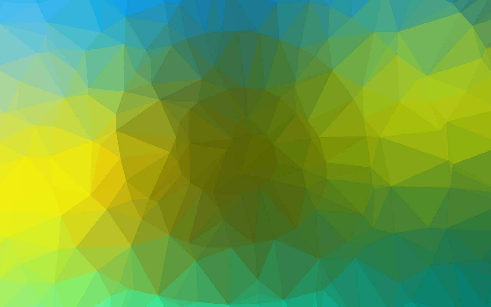 Dark Blue, Yellow vector shining triangular background.