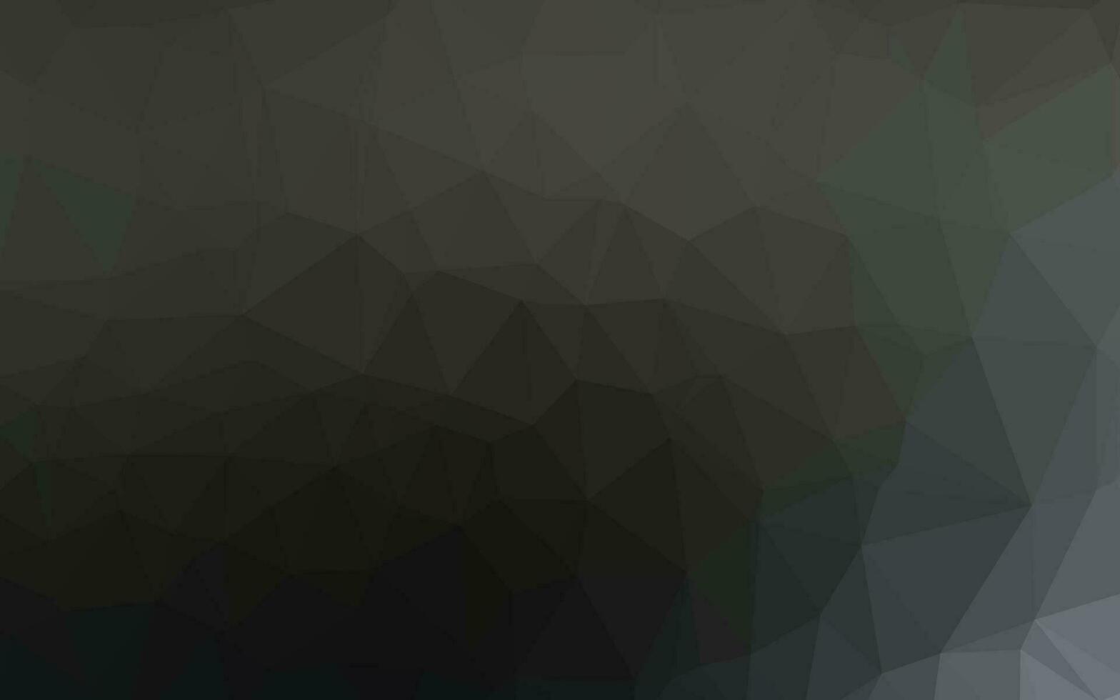 Dark Black vector polygonal background.