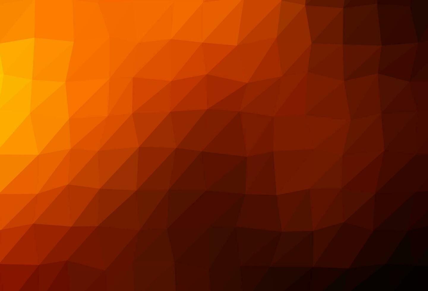 Dark Orange vector triangle mosaic texture.