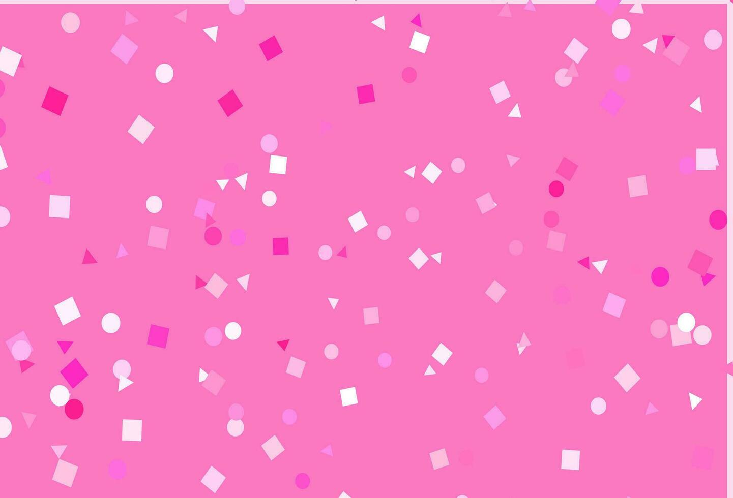 Light Pink vector layout with circles, lines, rectangles.