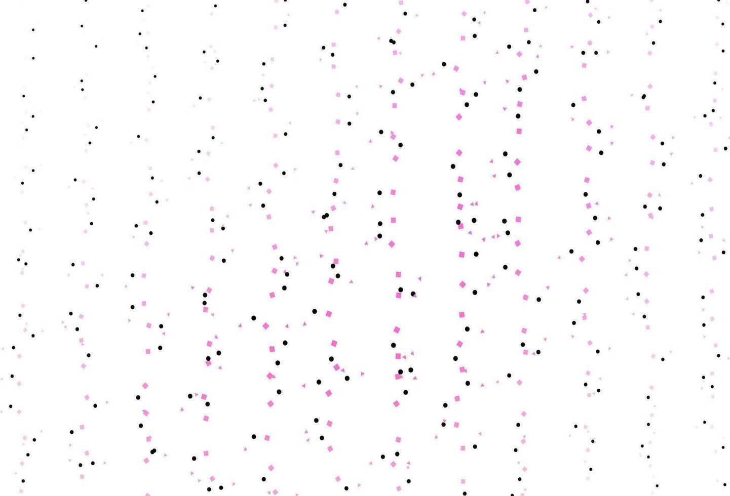 Light Pink vector background with triangles, circles, cubes.