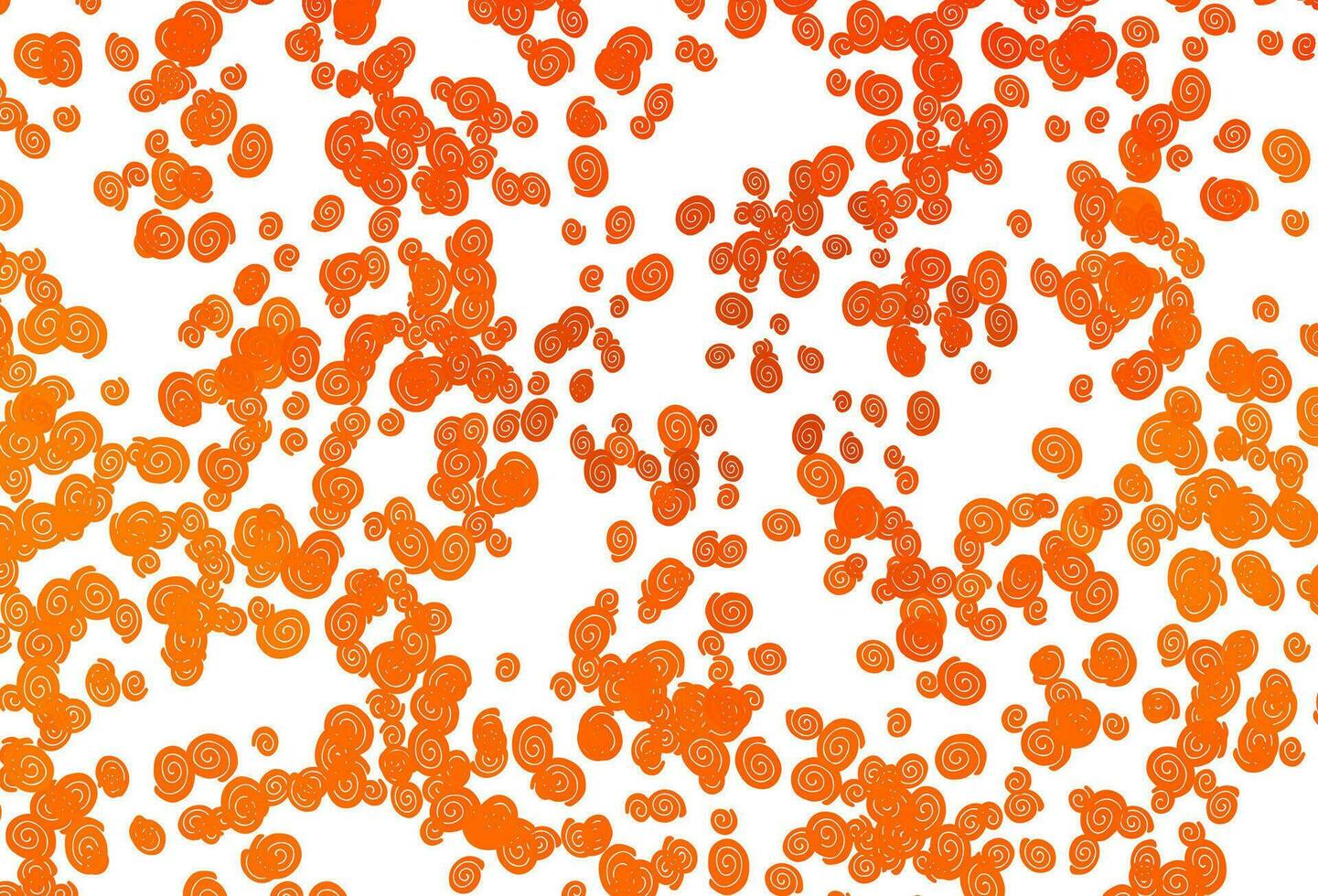 Light Orange vector pattern with lamp shapes.