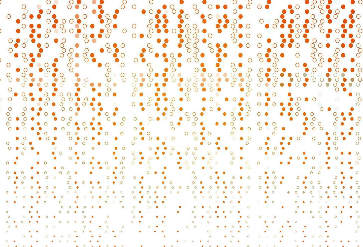 Light Orange vector pattern with spheres.