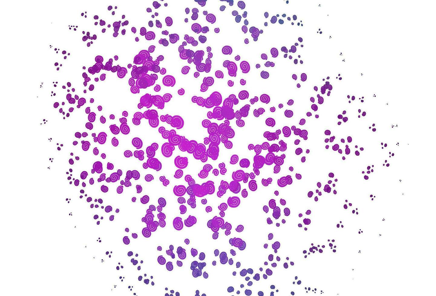 Light Pink, Blue vector background with bubble shapes.