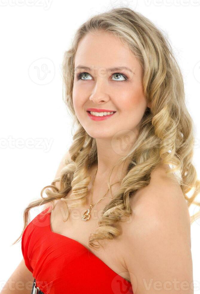 pretty blond woman photo