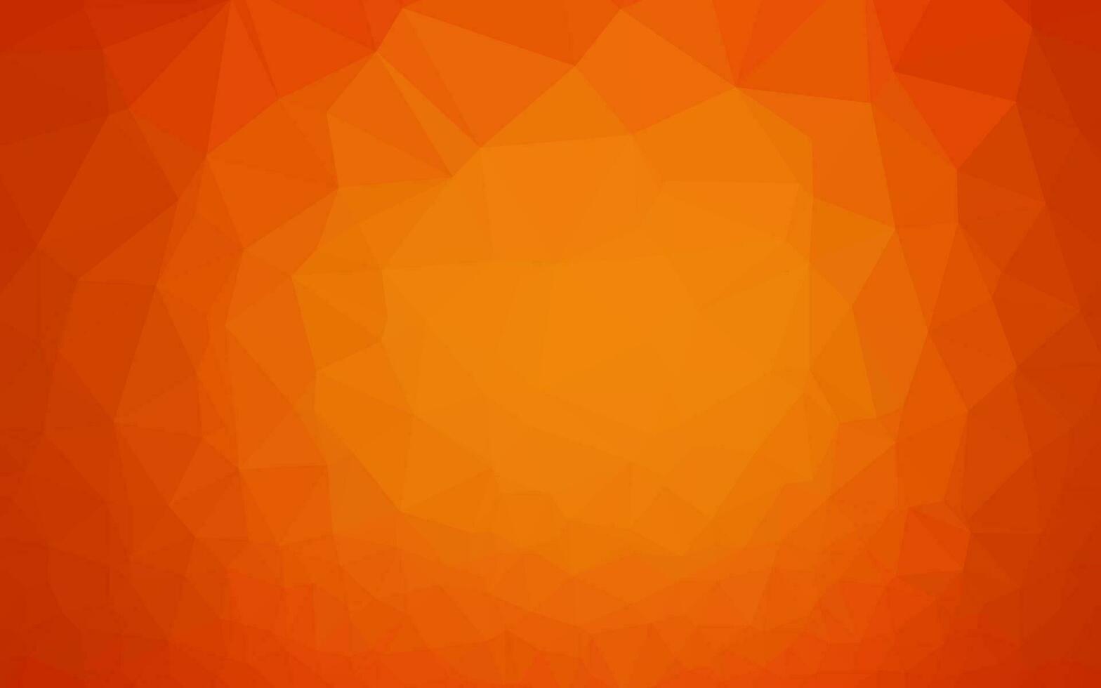 Light Orange vector abstract polygonal cover.